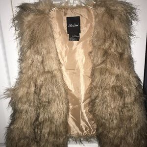 Faux fur vest